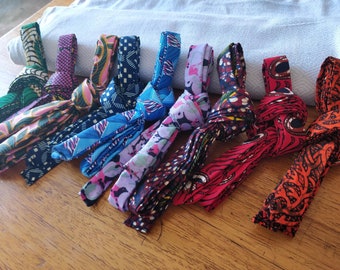 African Print Ribbons for lace up Sandals