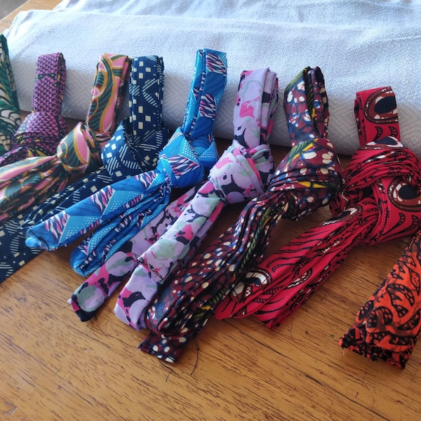 African Print Ribbons for lace up Sandals