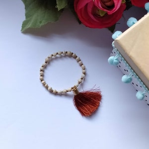 Tassel Paper Bead Bracelet