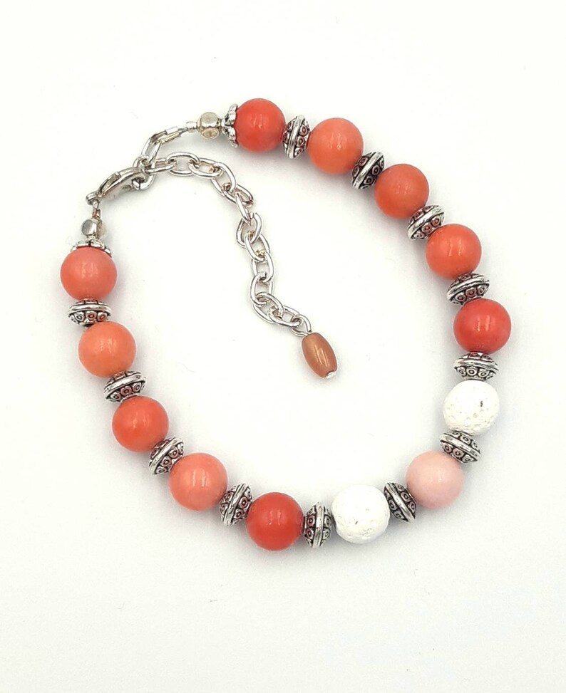 Healing Stones Gift Lava Bead Bracelets Coral Serpentine Bracelet Essential Oil Diffusers Aroma Diffuser Jewelry Aromatherapy Bracelets