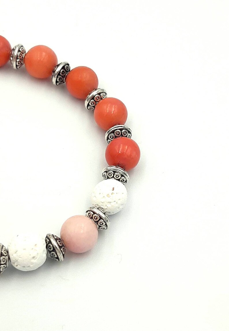Healing Stones Gift Lava Bead Bracelets Coral Serpentine Bracelet Essential Oil Diffusers Aroma Diffuser Jewelry Aromatherapy Bracelets