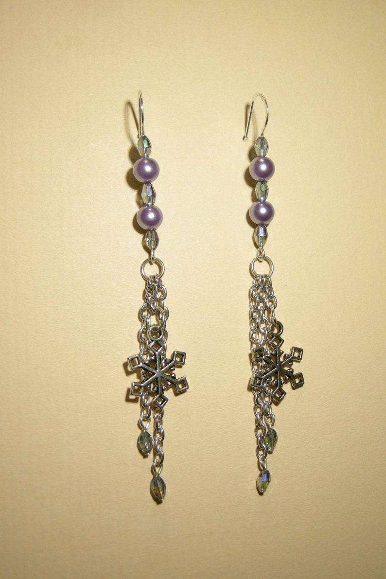 women/'s earrings Chain drop earrings Long Dangle Earrings longer than 2 inches