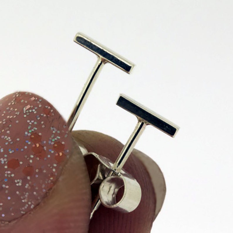 Silver Jewellery Bar Earrings Silver Bar Studs Silver Studs Silver Bar Simple Studs Modern Studs Line Earrings Line Studs Bar Studs