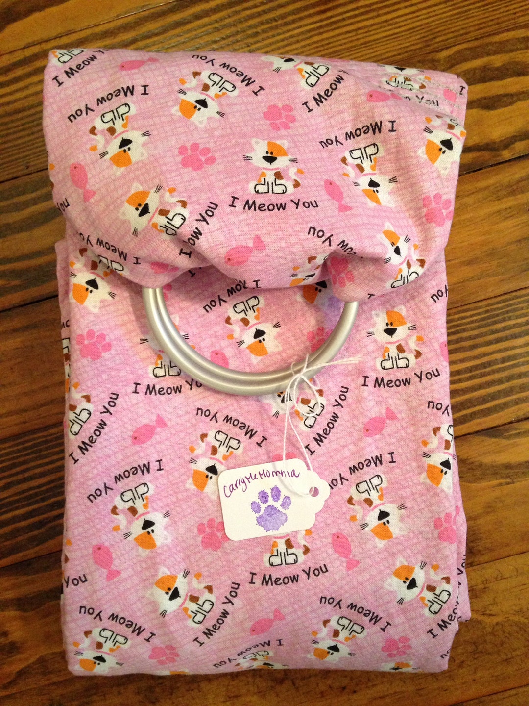 Dog Sling Cat Sling Pet Sling Ring Sling Pink Adustable Etsy