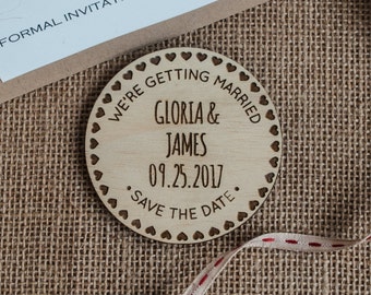 Save the Date | Wood Save the Date| Rustic Save the Date | Save the Date Magnet | Wood Magnet | Custom Save the Date