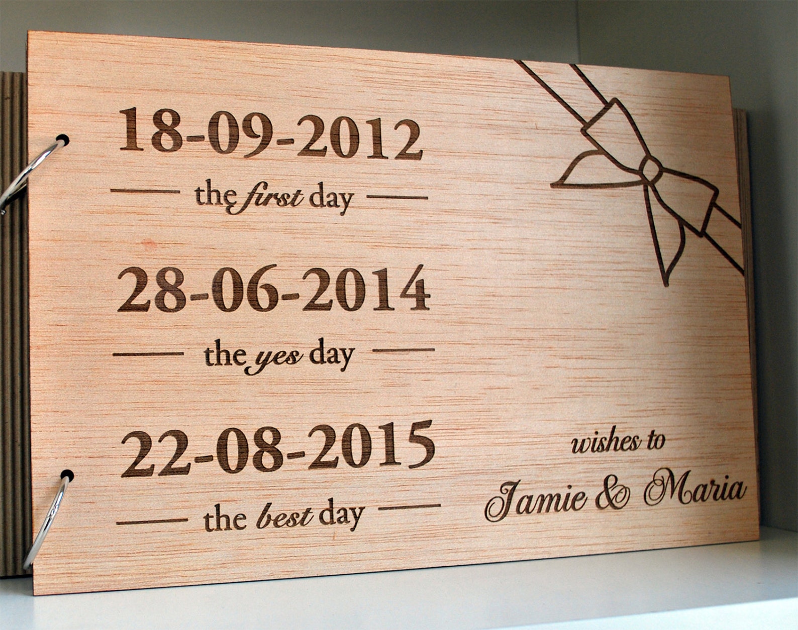 Wood wedding guest book / wedding guest book quotes / guest Etsy