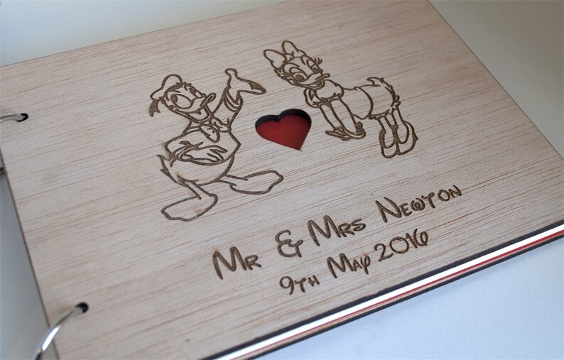 Disney Guest Book / Donald and Daisy Guest Book / Donald and Etsy