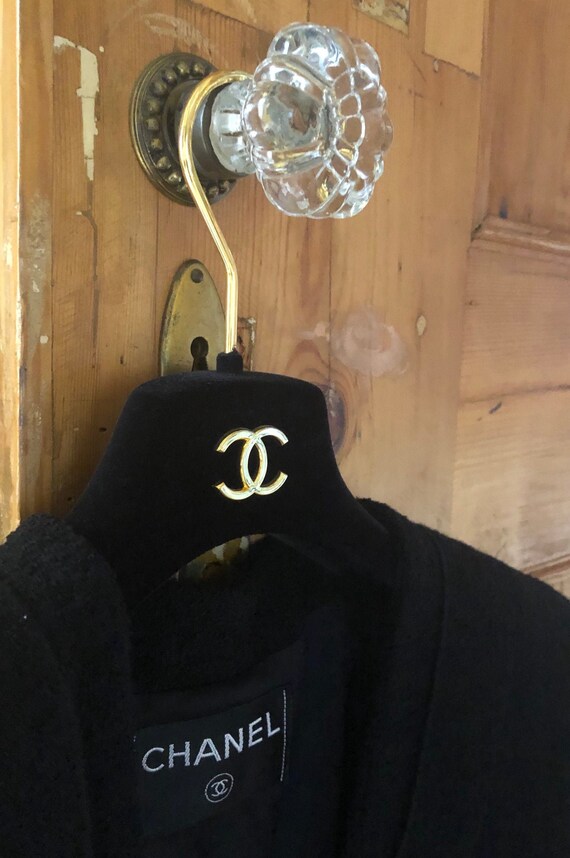 Chanel Vintage Black Tailored Coat