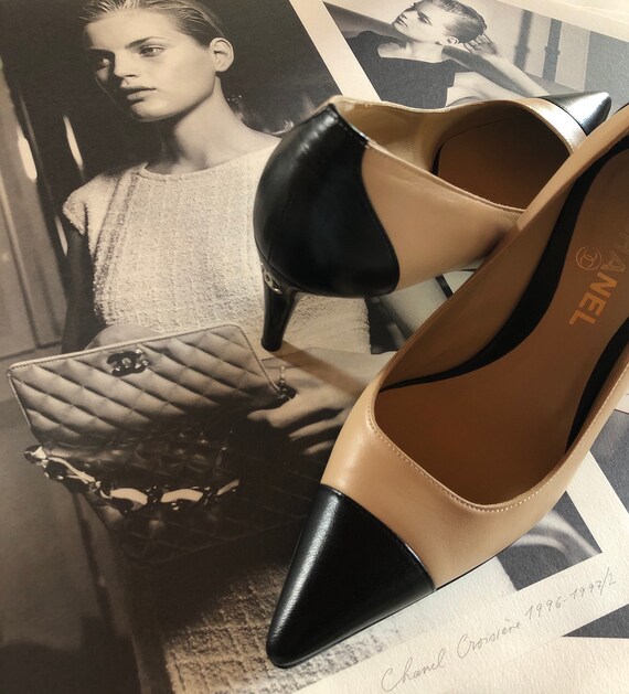 Chanel two tone pumps
