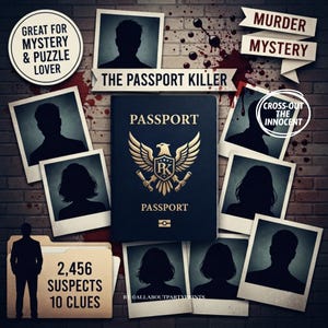NYTT | Passportmördaren | Mordgåta | Pusselspel | Namnelimineringspussel