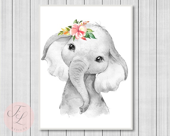 Black And White Elephant Print Baby Room Poster Elephant Nursery Print Elephant Wall Print Boho Elephant Zoo Animal Prints Kids Room