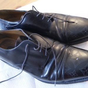 Vintage Louis Vuitton Classic Shoes Size 8 1/2 Black Leather - Etsy