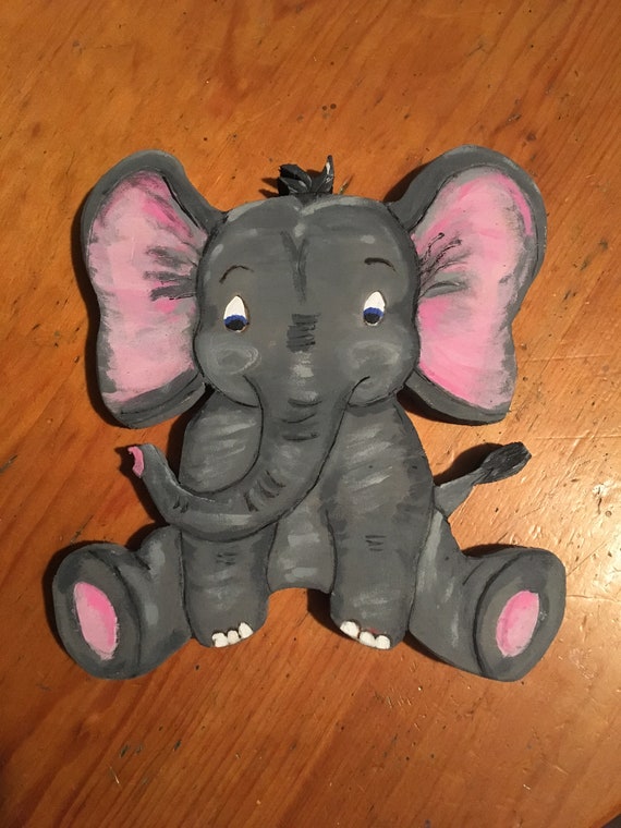 baby girl elephant decor
