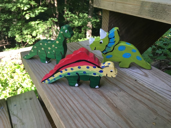 wooden dinosaur toys
