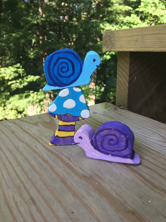 wooden snail toy
