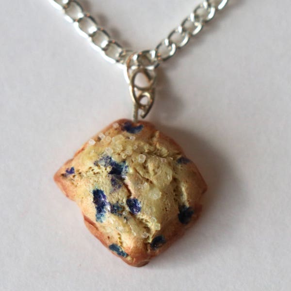 Blueberry Scone Necklace