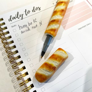 Polymer Clay französischer Baguettestift | Brotliebhaber | Einzigartiges Geschenk