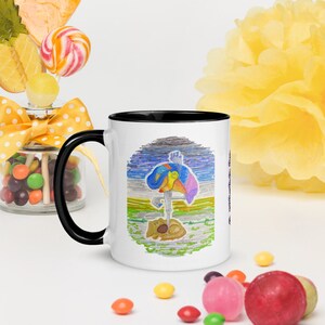 A Night in Paradise Falls Mug with Color Inside