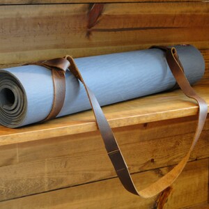 Leather Yoga Mat Strap / Yoga Strap / Yoga Accessories