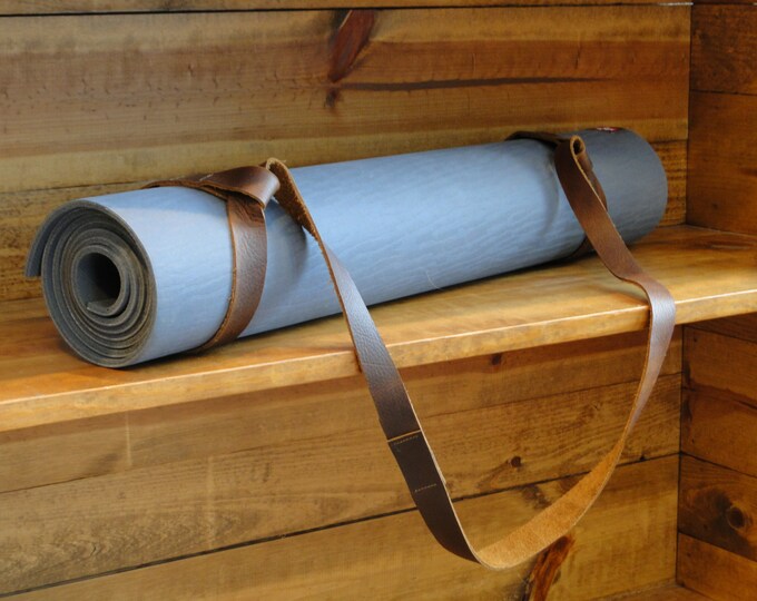 Leather Yoga Mat Strap / Yoga Strap / Yoga Accessories Etsy