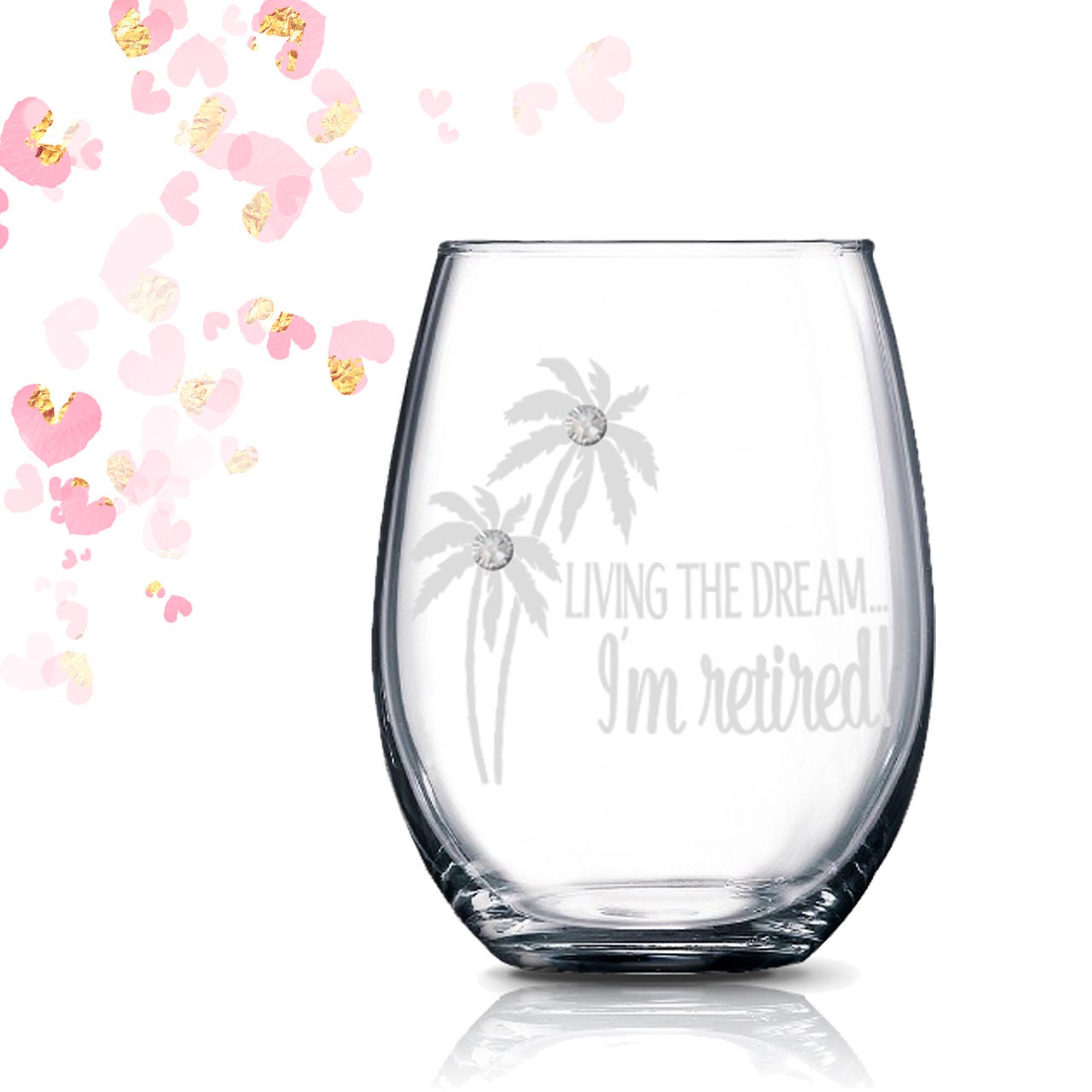 Jumbo Stemless Wine Glass - Officially off the Market - Slant