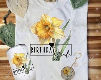 March Birthday Birth Flower Gift Box | March Daffodil Birthday Gift | Birthday Gift for her | Birthday Wishes for Friend | Gift for Friend