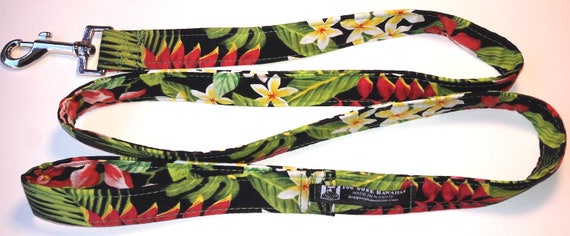 Hawaiian Fabric Over Webbing Dog Leashespatterns Match Our Custom