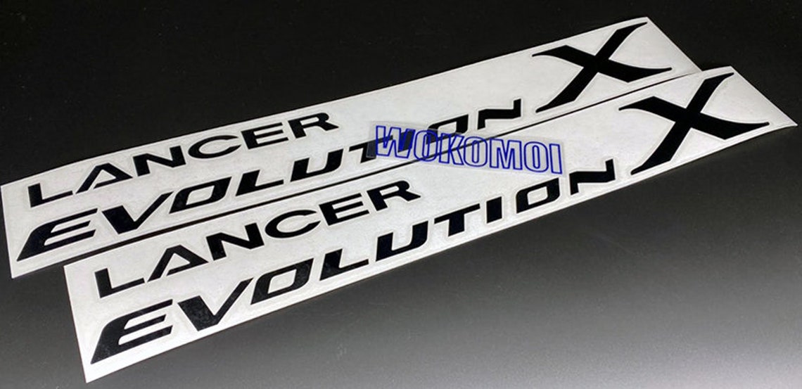 Lancer Evo X 10 Evolution Sticker Decal Mitsubishi Ralliart x Etsy
