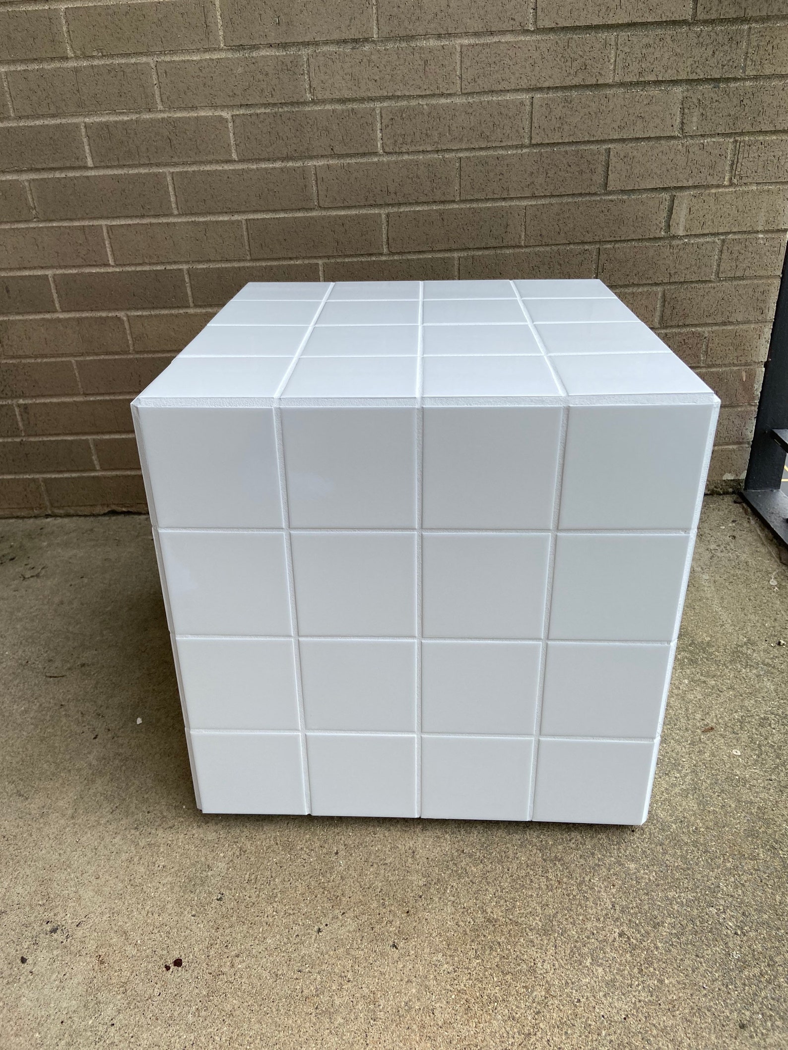 White tile cube coffee table Etsy