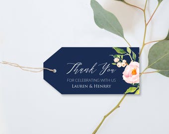 Boho Pink Floral Navy Blue Gift Template Printable Etsy Boho Pink Floral Navy Blue Gift Template Printable Etsy