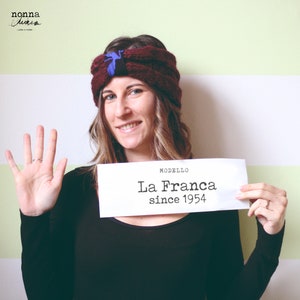 Warm knitted headband "La Franca"