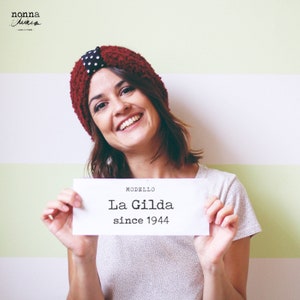 Alpaca knitted headband &quot;La Gilda&quot;