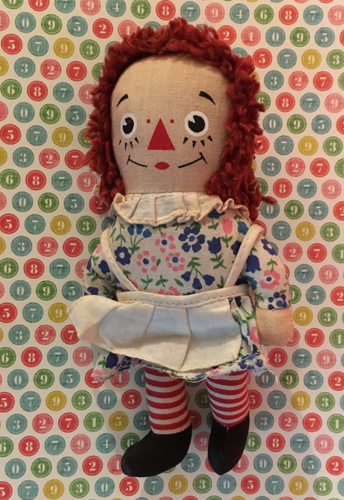 Vintage Raggedy Ann Miniature Cloth Doll by Knickerbocker | Etsy