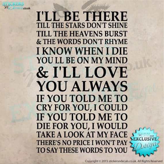 lyrics to always bon jovi lyrics to always bon jovi