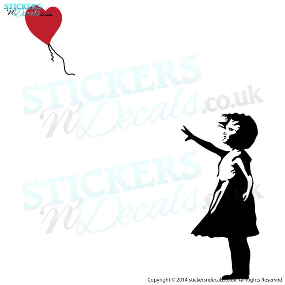 BANKSY FLOWER BOMBER DECAL DECOR STICKER WALL ART GRAPHIC VARIOUS COLOUR