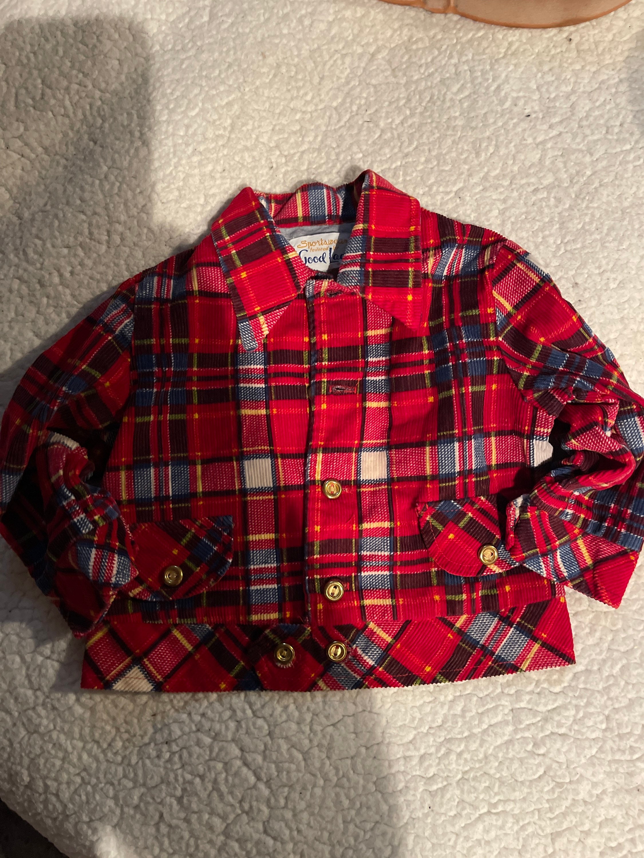 Vintage boys corduroy jacket size 2t