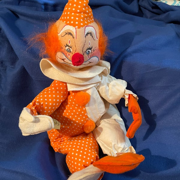 Annalee vintage clown from 70s