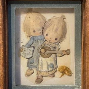 Vintage 1970s Betsy Clark framed photo