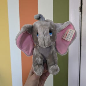 vintage 90s Dumbo plush, with tags