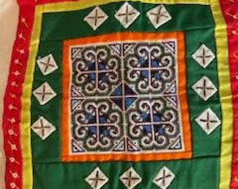vintage quilted wall hanging