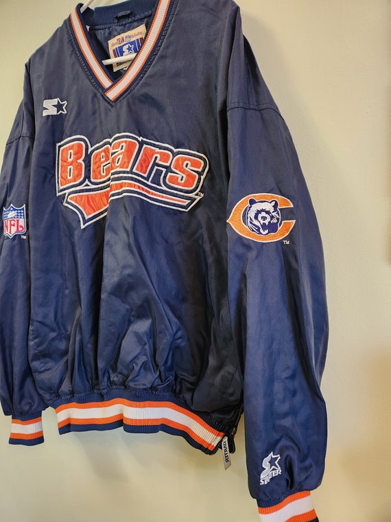 Vintage Chicago Bears starter pullover jacket, si… - image 6