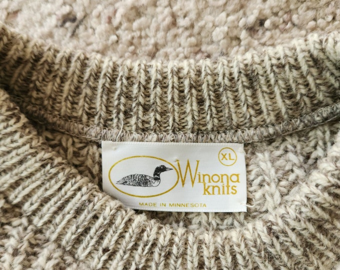 Vintage Mens Sweater, Winona Knits, Made in Minnesota Size Cl Etsy