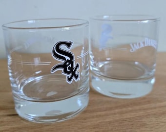 Chicago white Sox bar glasses, set of 2