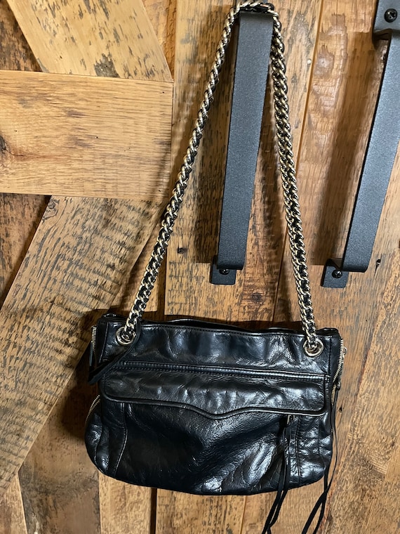 Rebecca Minkoff Purse, Black Leather. - Etsy