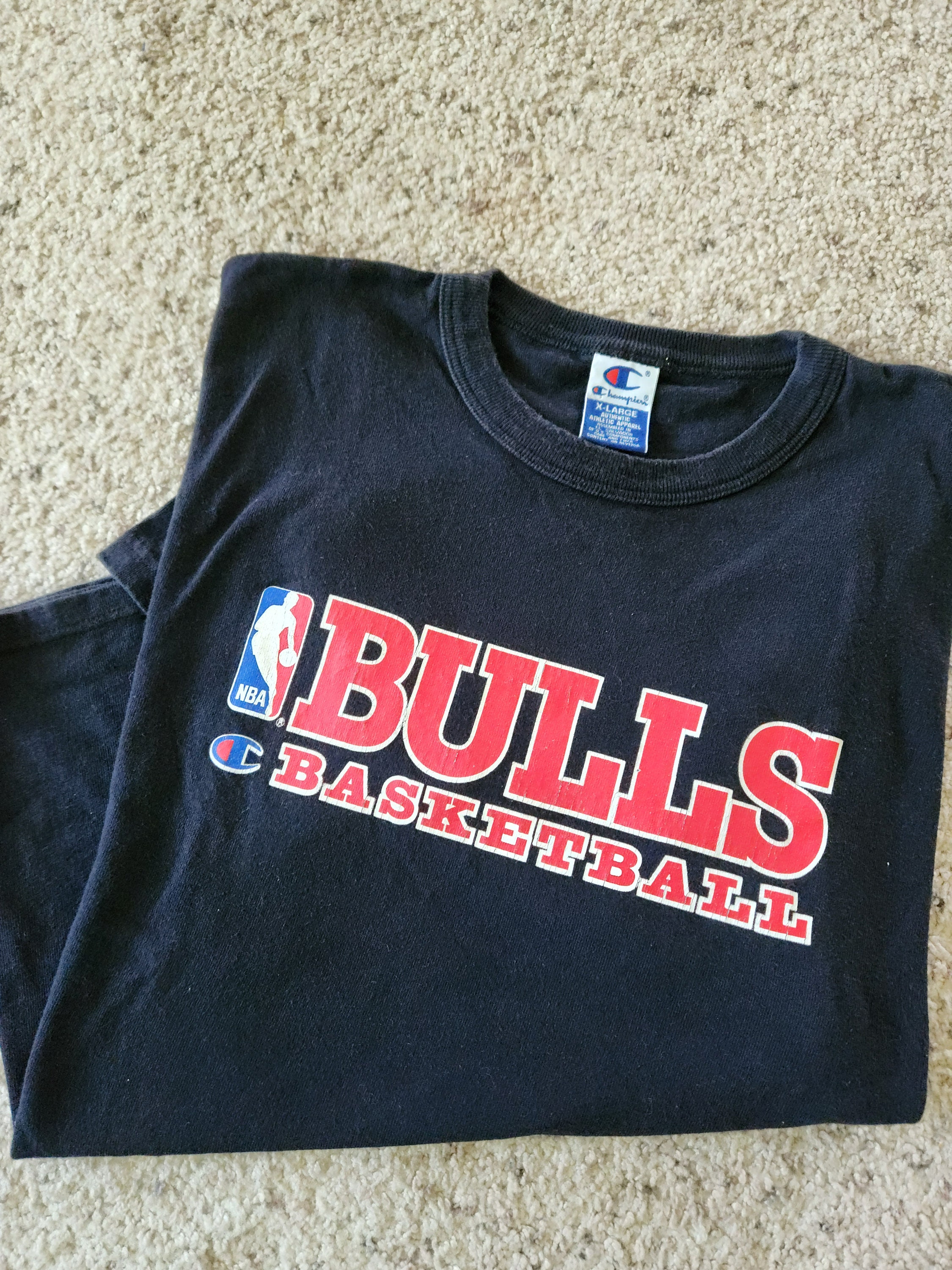 Vintage 90s Chicago Bulls T-Shirt Mens L Deadstock Basketball 1997 NBA  Champions