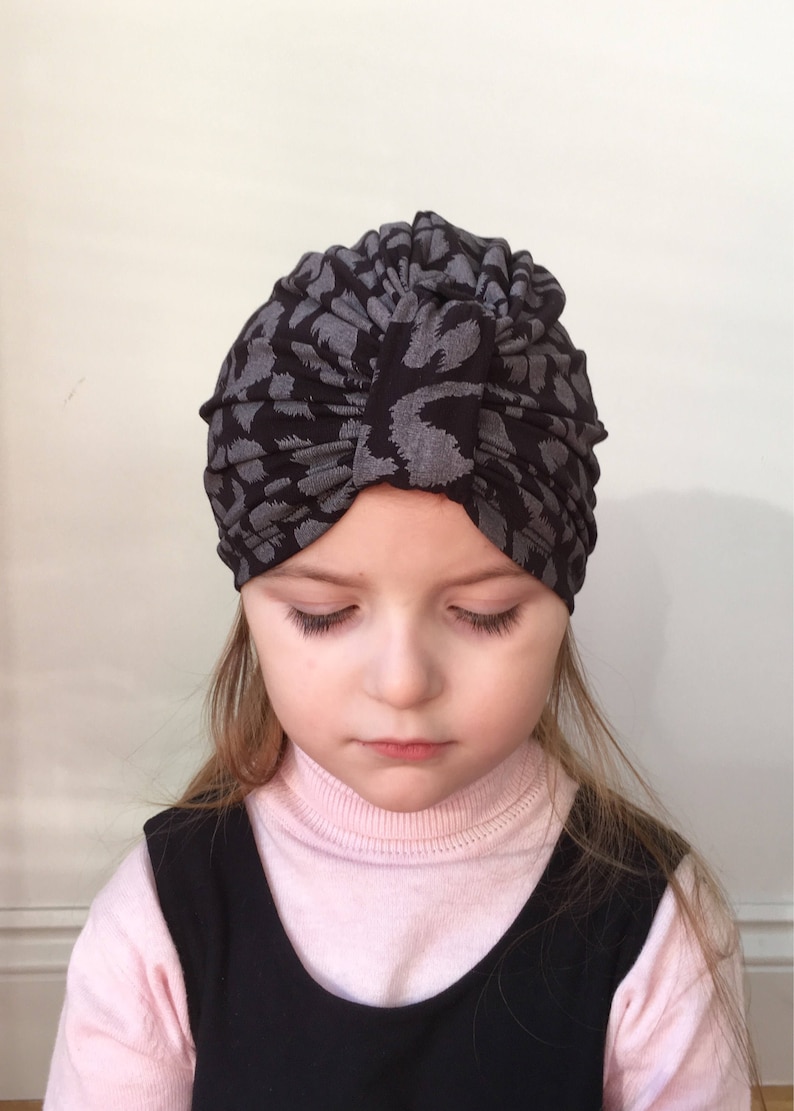 leopard turban baby