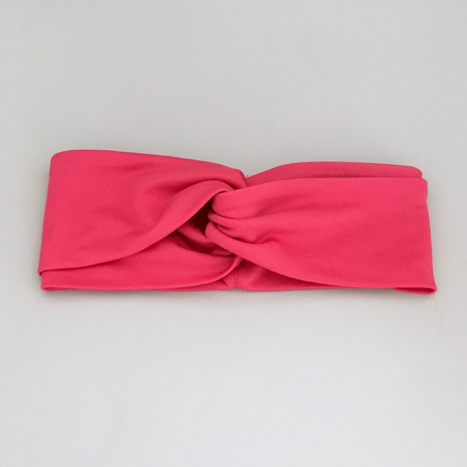 Hot pink head wrap / knot headband / cerise toddler turban Etsy