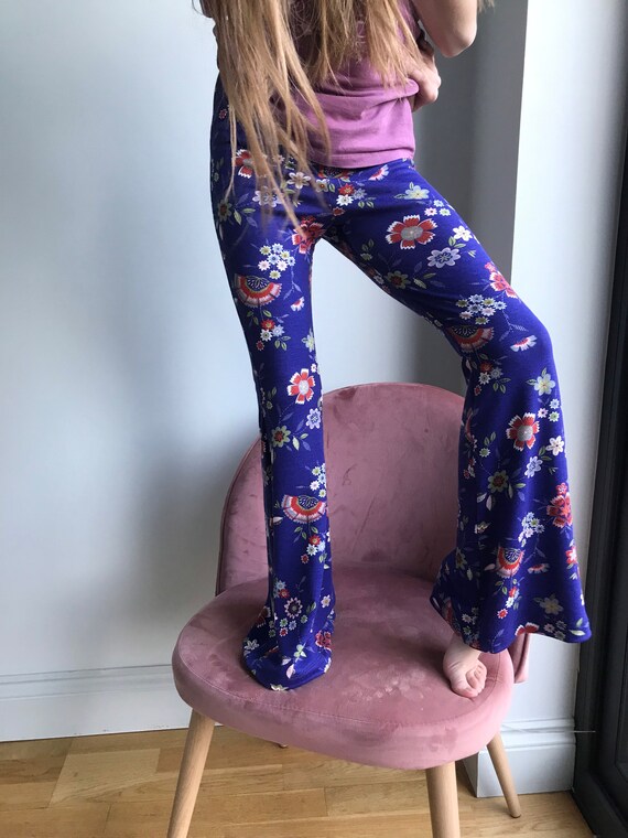 Floral Print Bell Bottoms / Girls Flare 