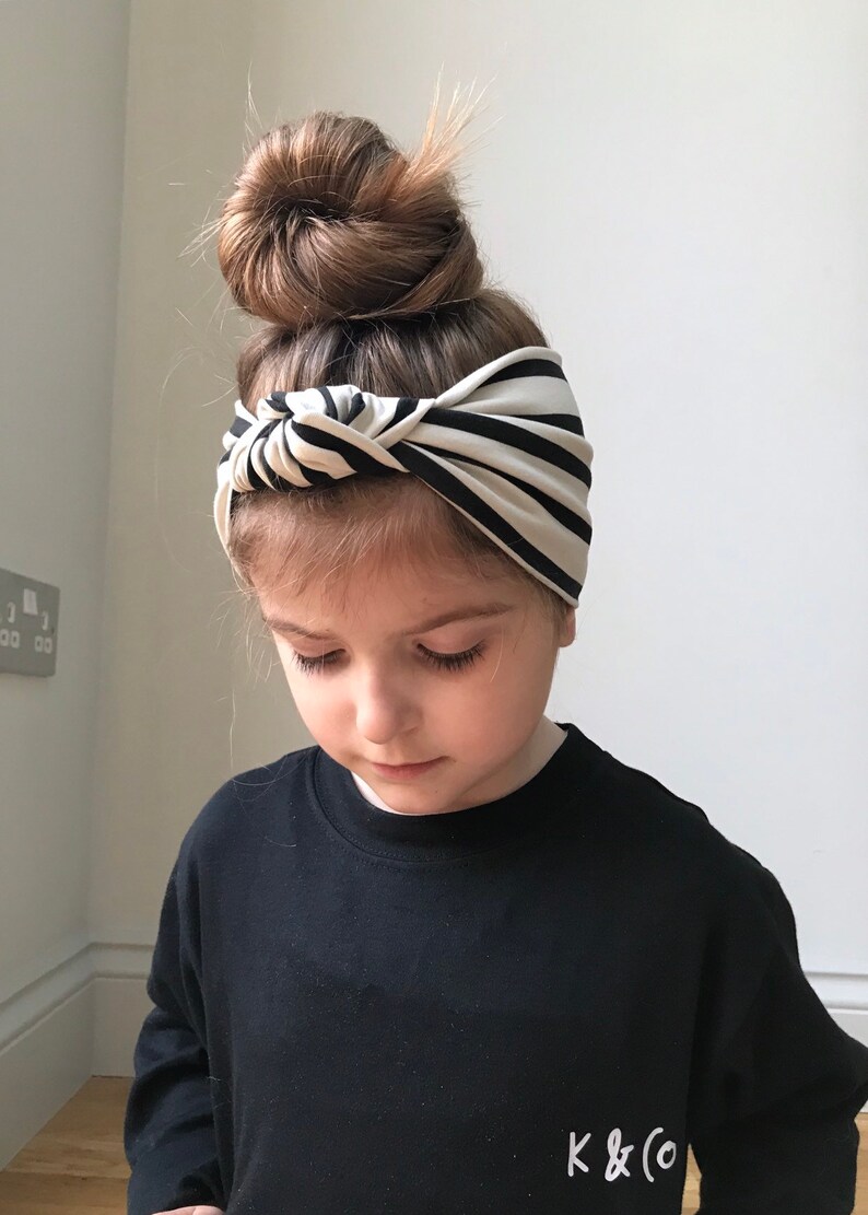 Stripe Head Wrap / Knot Headband / Baby Head Wrap / Breton Etsy