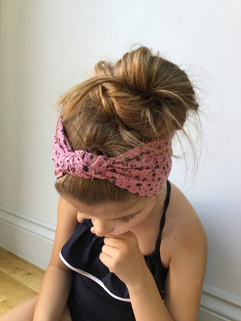 Pink Headband/ Floral Head Wrap / Knot Headband / Baby Turban Etsy UK